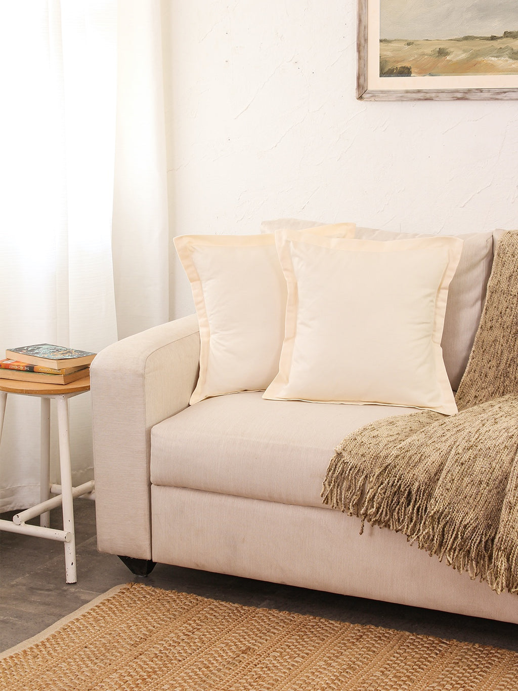 Sesame - Set Of 2 Cushion Covers (Off White)