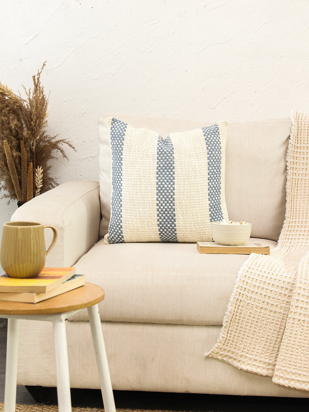 Shivalik - Set Of 2 Cushion Covers (Dark Blue) - 45X45 cm