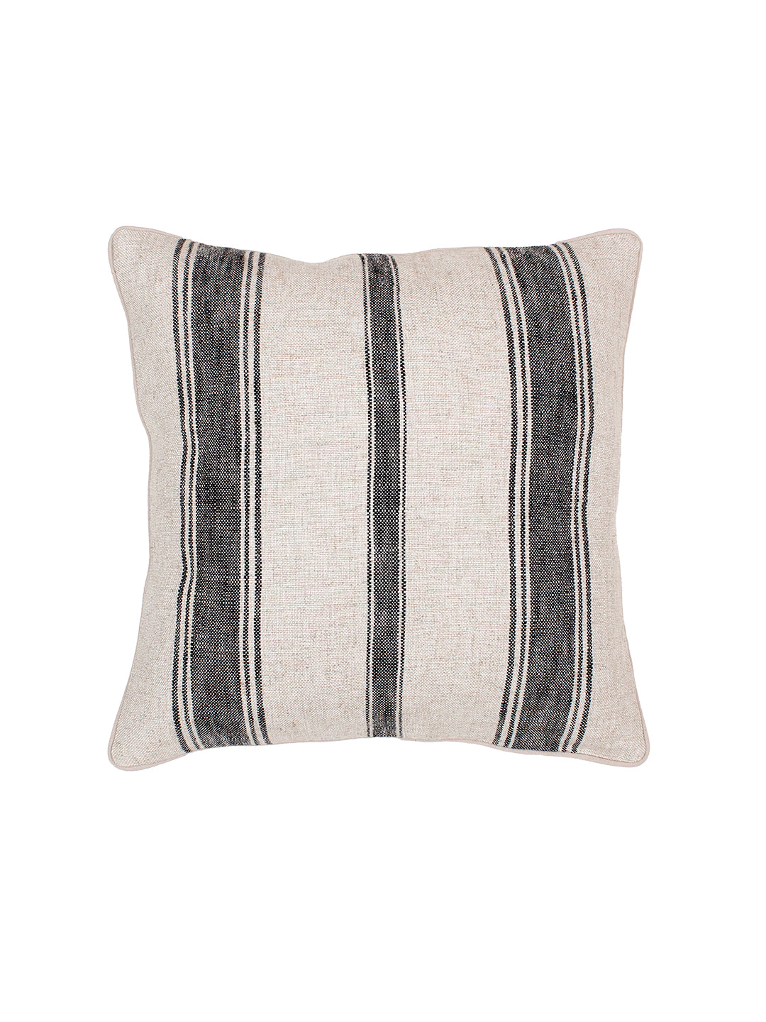Satpura Cushion Cover (Black/Natural)