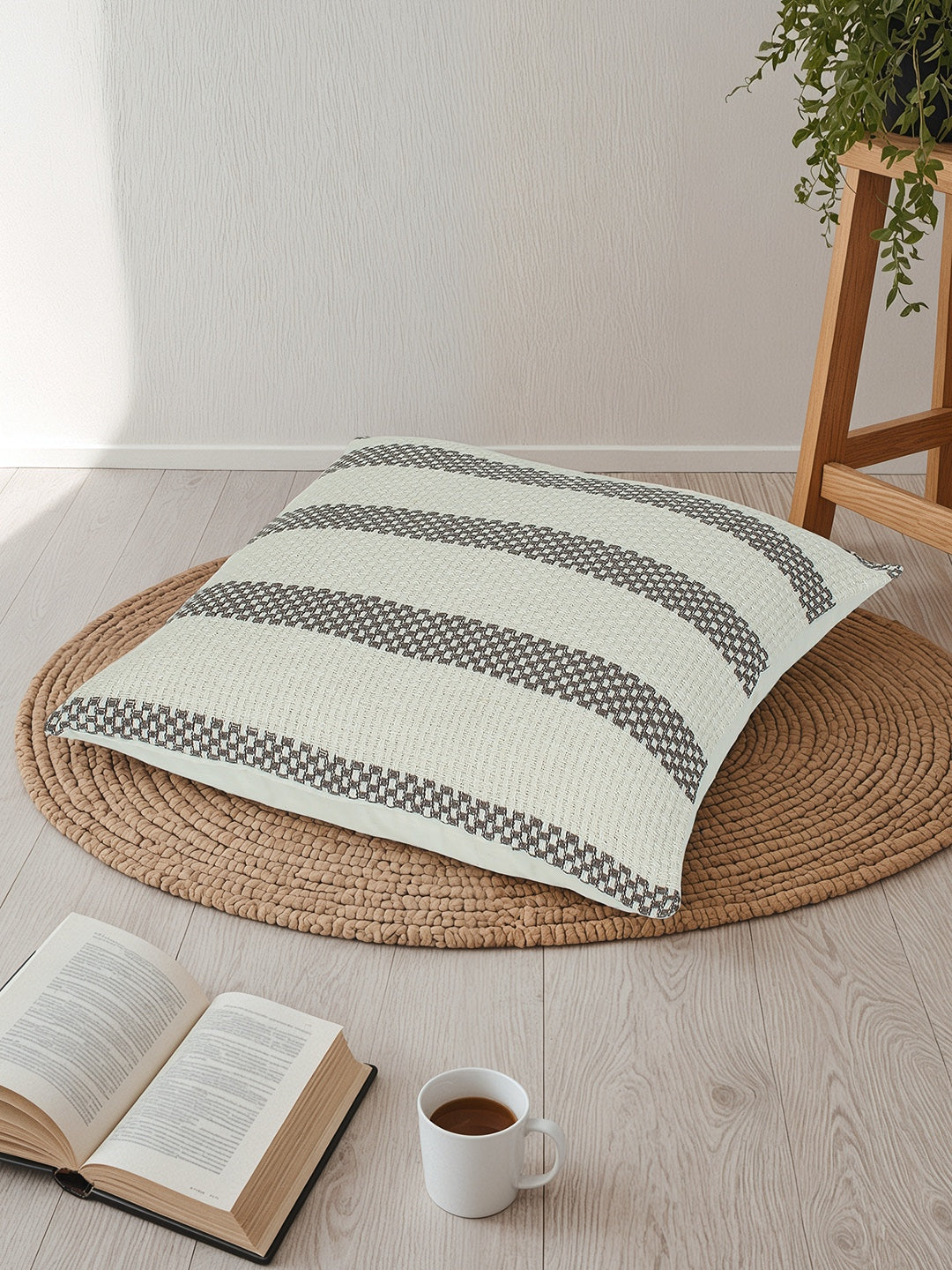 Shivalik Set of 2 Cushion Covers (Grey) - 60x60cm