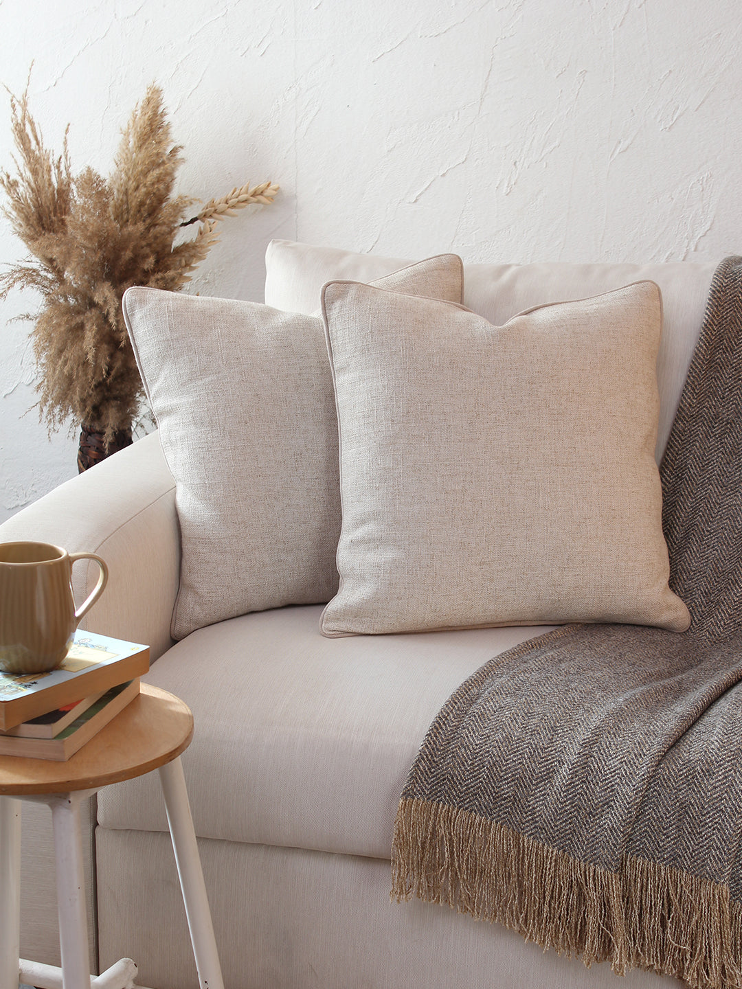 Sahyadri Cushion Cover (Natural)