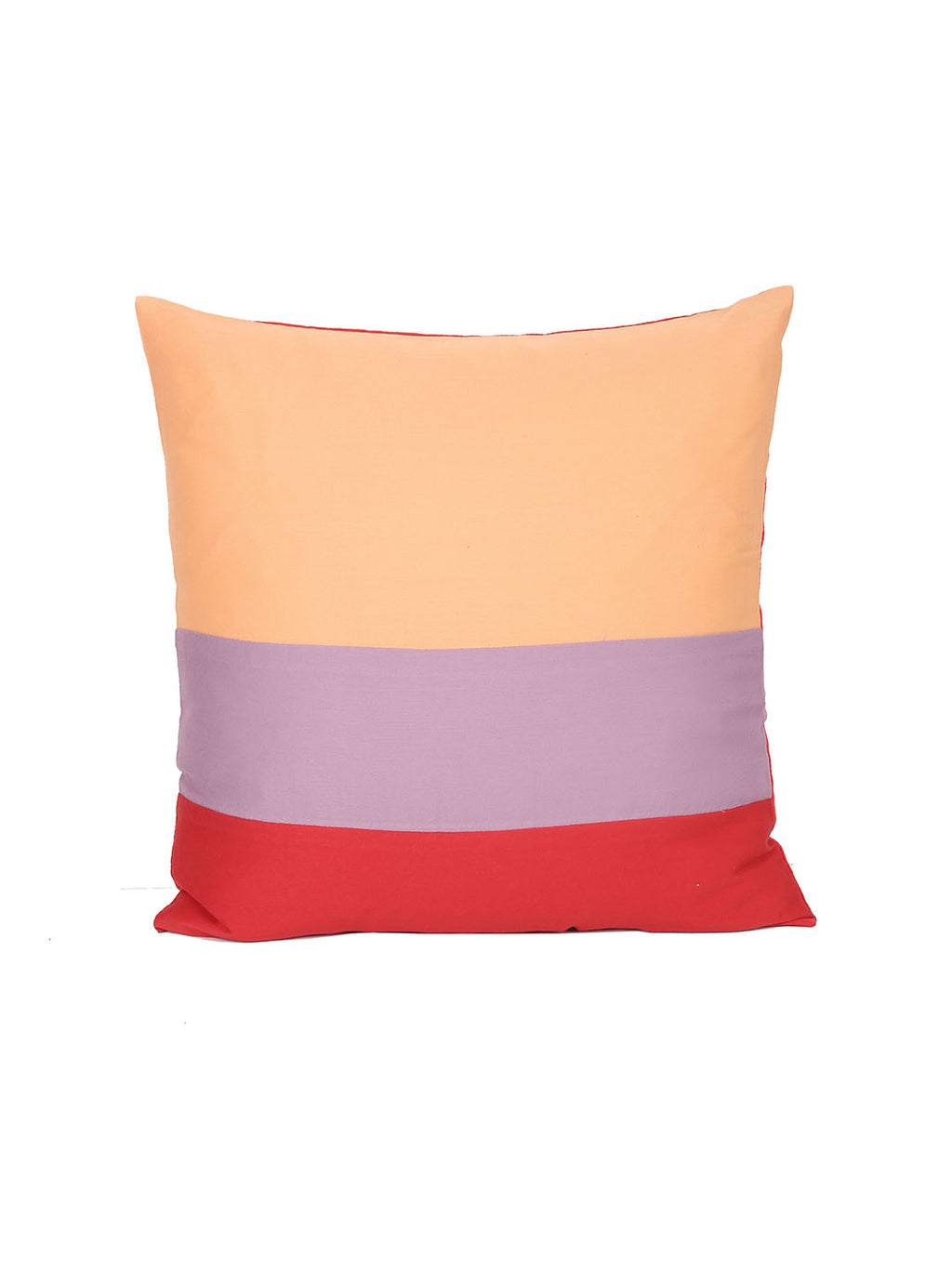 The Block Stripe - Set Of 3 Cushion Covers (Orange) - Medium