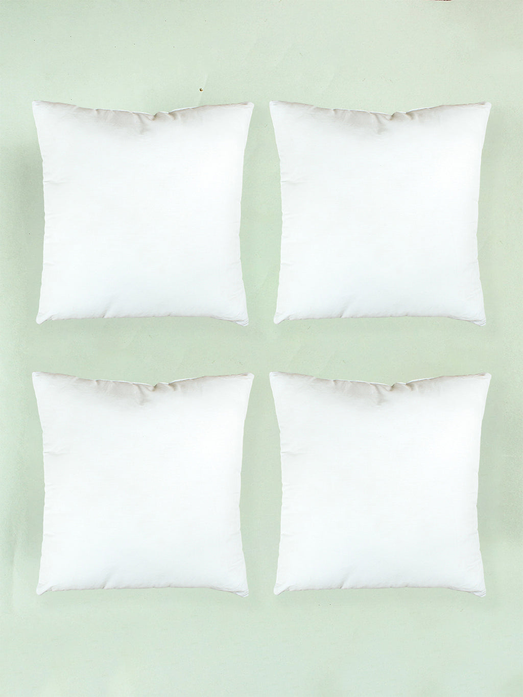Solid Set Of 4 Cushion Fillers (White)