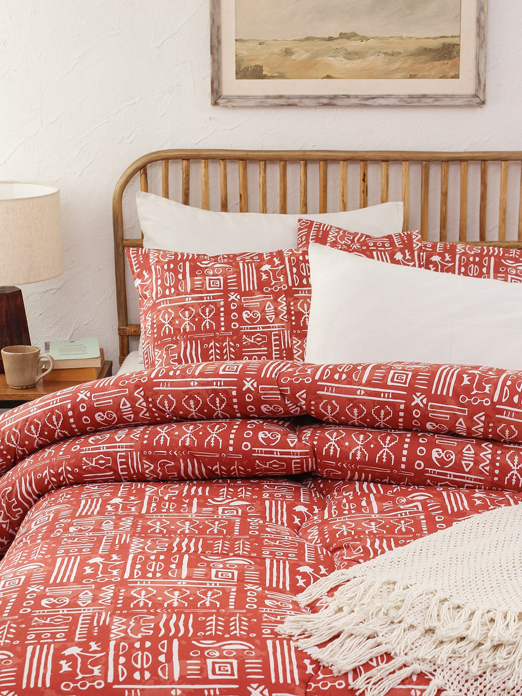 Gamathi Double Comforter (Rust)