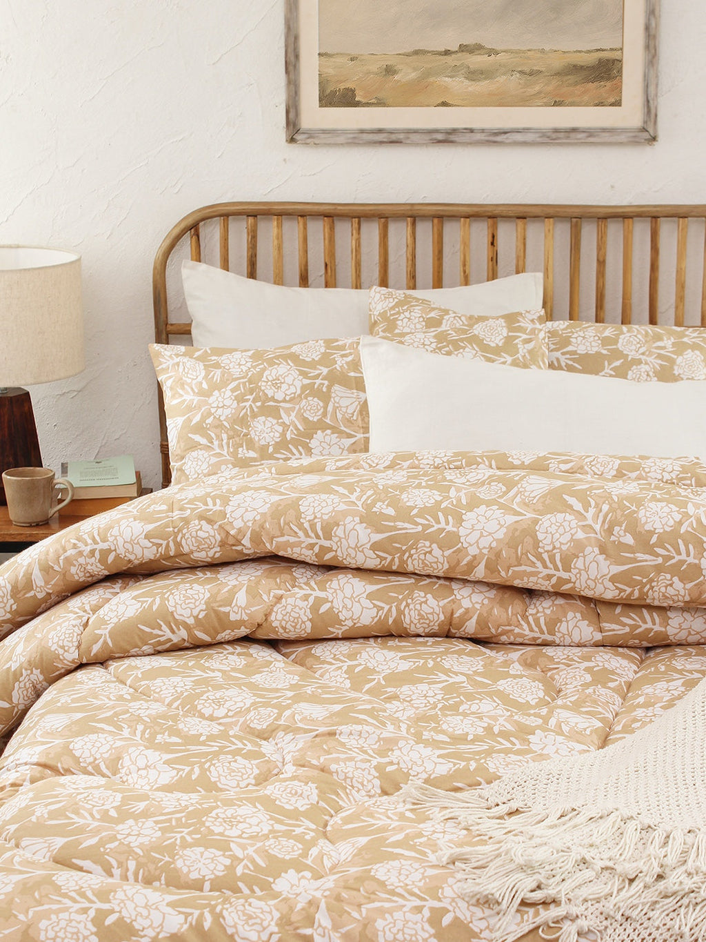 Genda Phool Comforter (Beige)