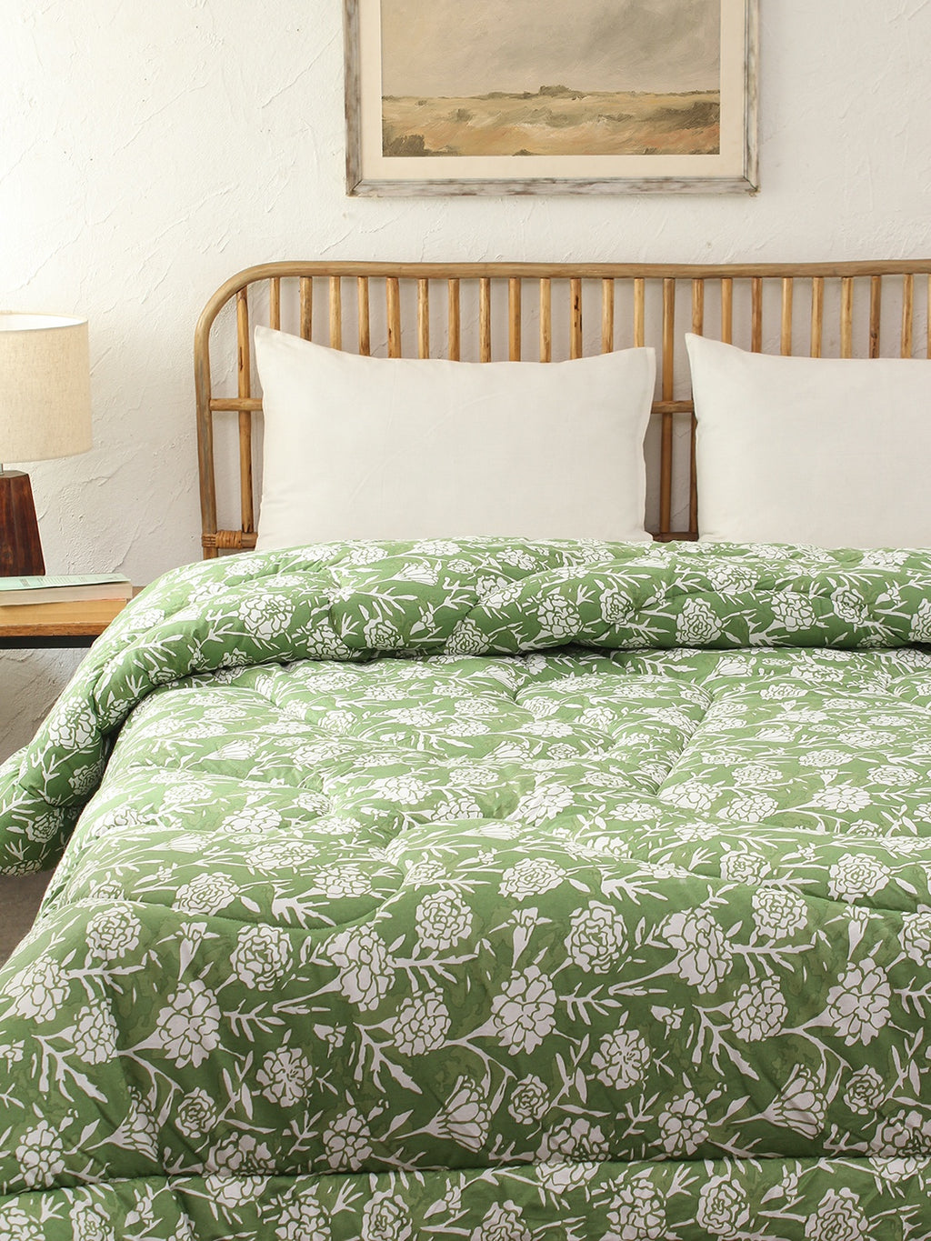 Genda Phool Single Comforter (Green)