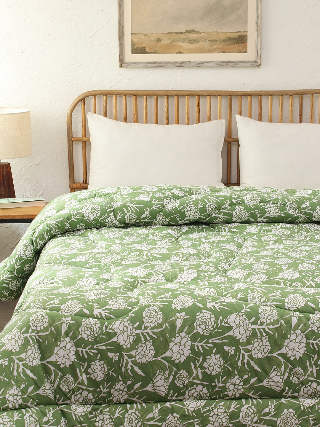 Genda Phool Single Comforter (Green)