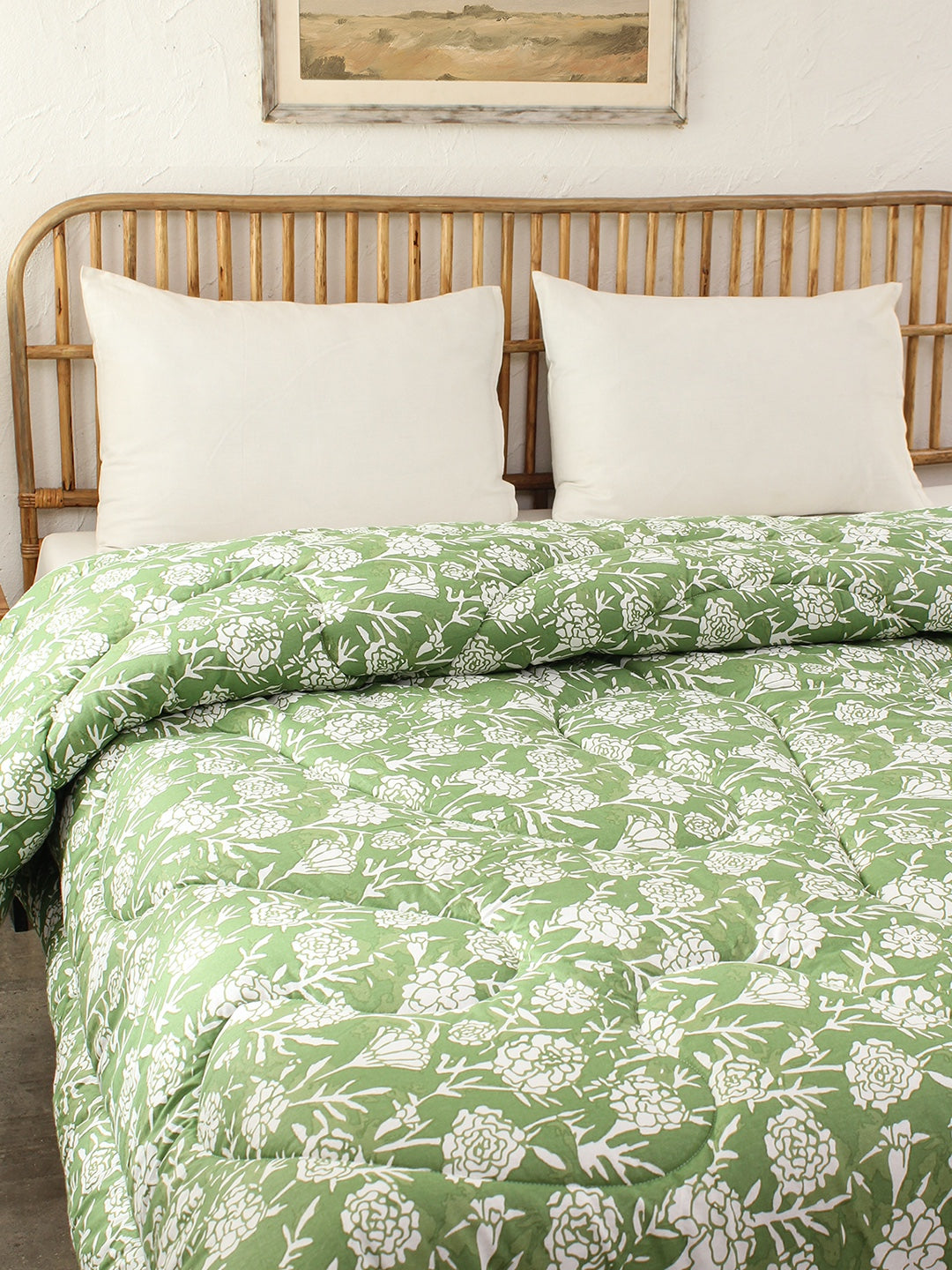 Genda Phool Single Comforter (Green)