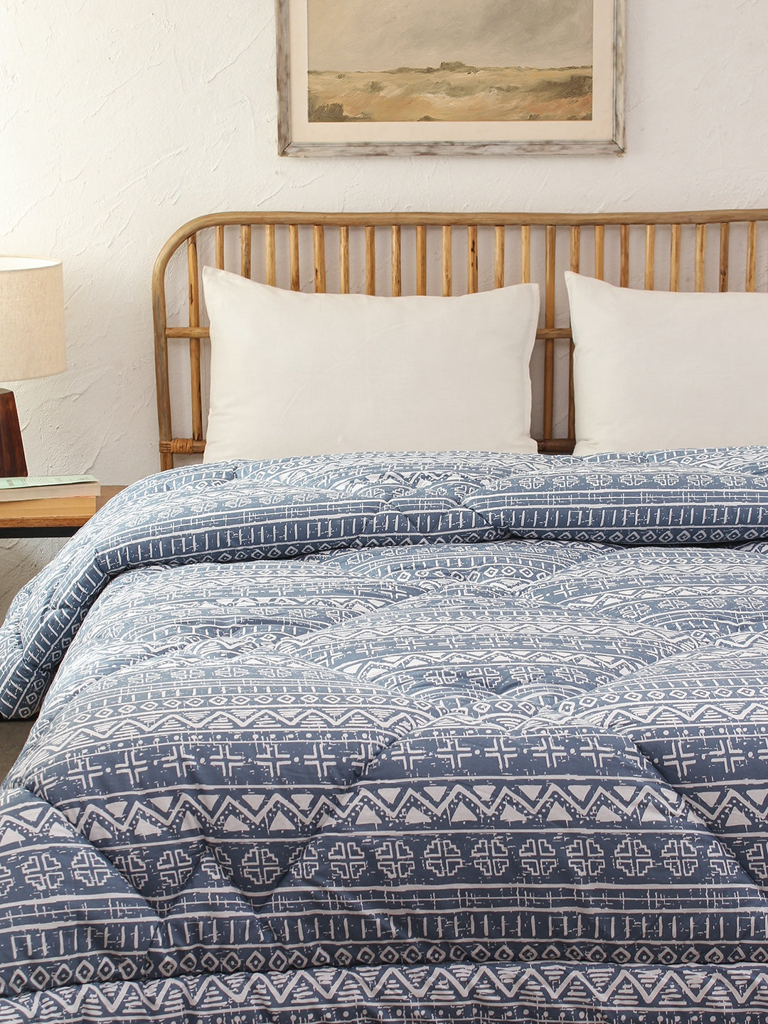 Kullu Patti Double Comforter (Blue)