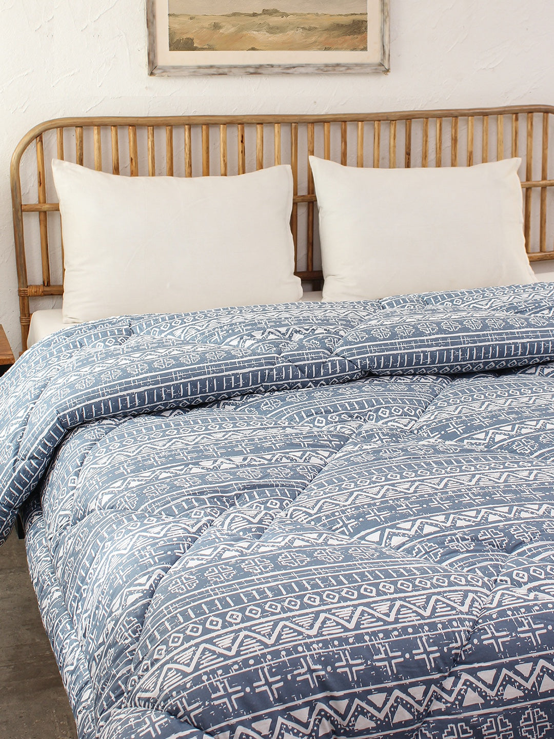 Kullu Patti Double Comforter (Blue)