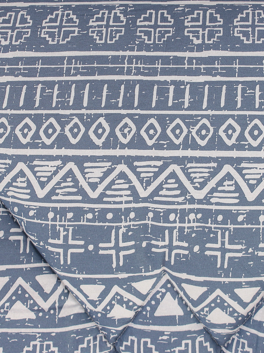 Kullu Patti Double Comforter (Blue)