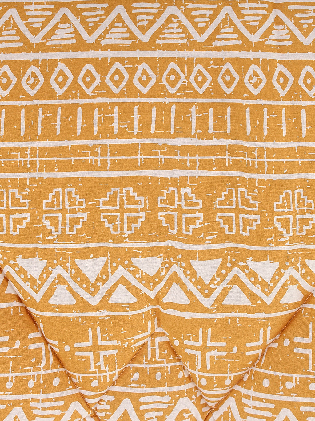 Kullu Patti Single Comforter (Yellow)