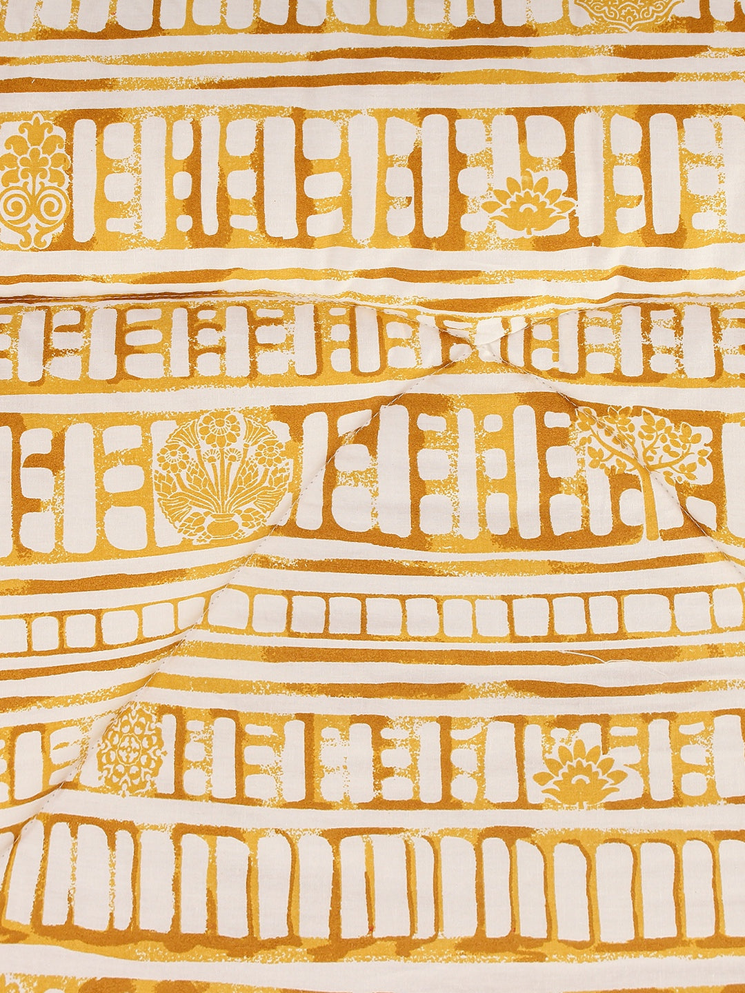 Sanchi Double Comforter (Yellow)