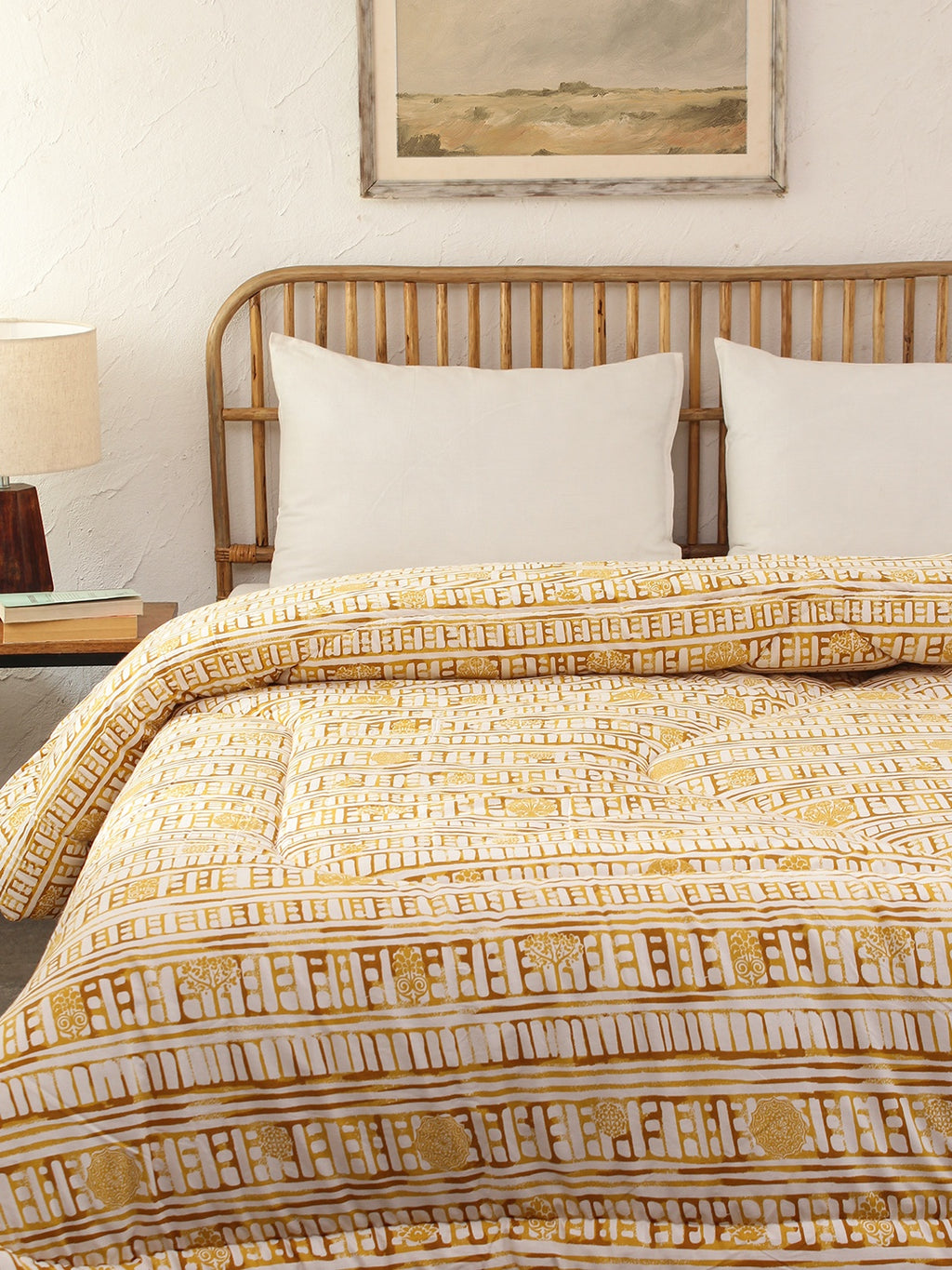 Sanchi Single Comforter (Yellow)