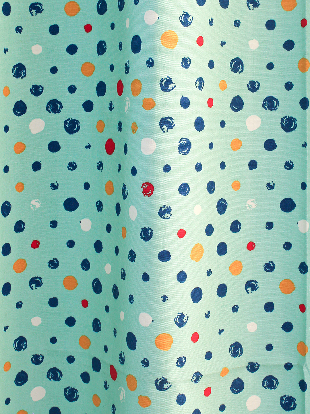Happy Polka XL Door Curtain (Blue)