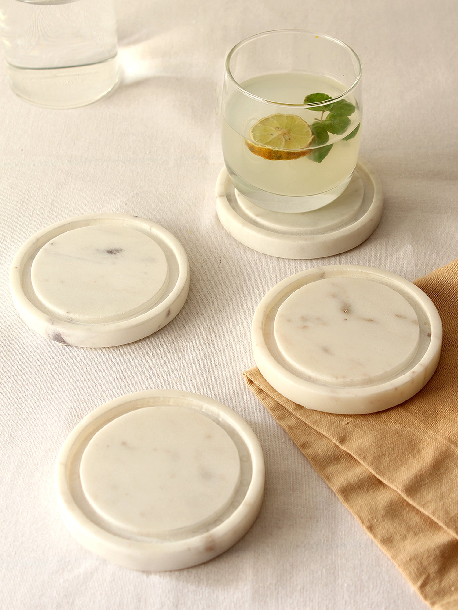 Veli - Set Of 4 Coasters (White)