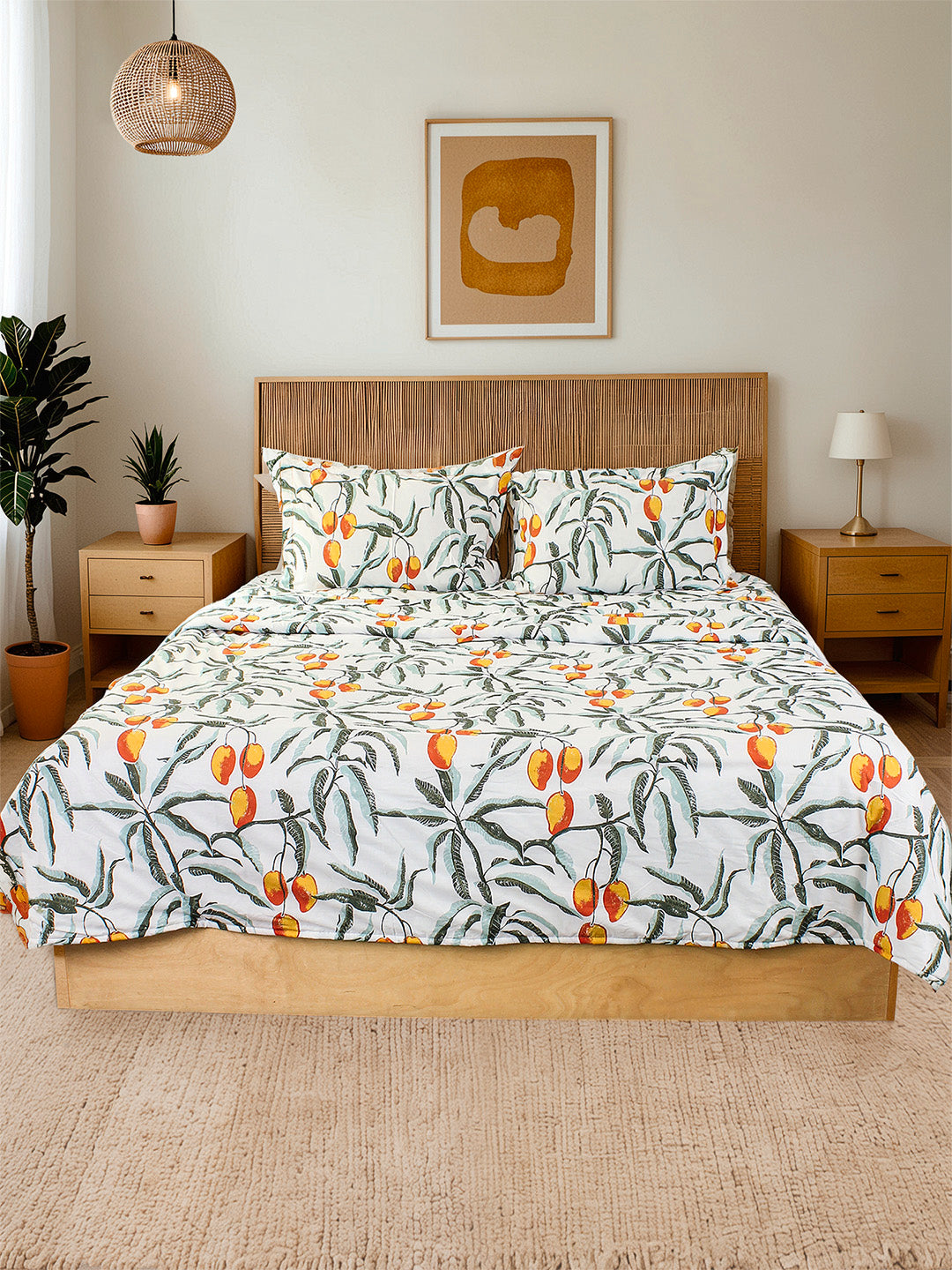 Amra Rust Duvet Cover