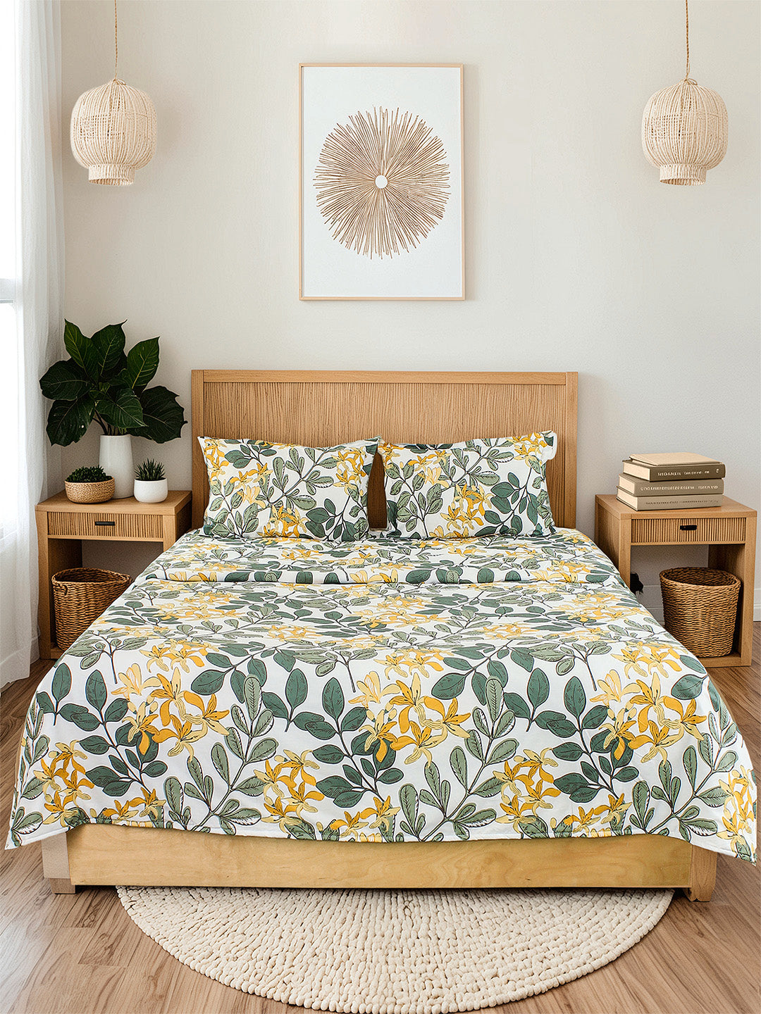 Moringa Green Duvet Cover