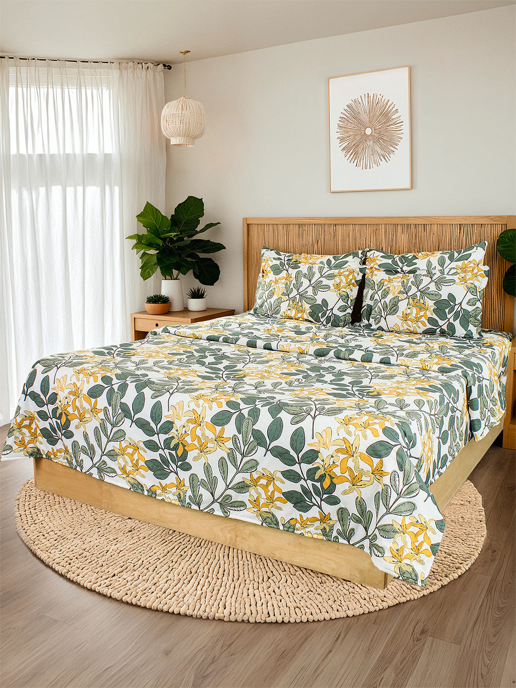 Moringa Green Duvet Cover
