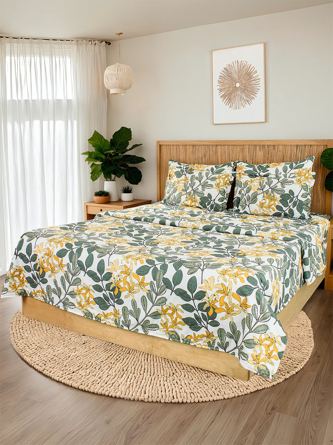 Moringa Green Duvet Cover