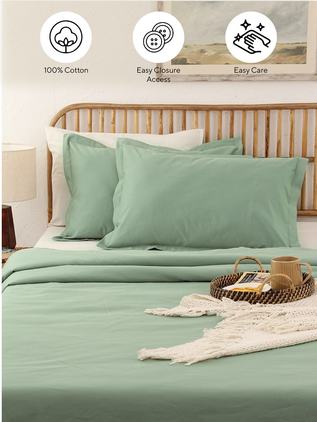 Sage Double Duvet Cover (Green)