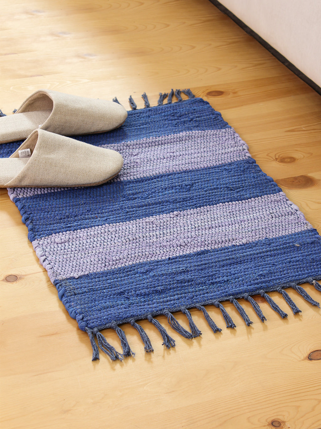 Cherai Recycle Chindi Rug (Blue)