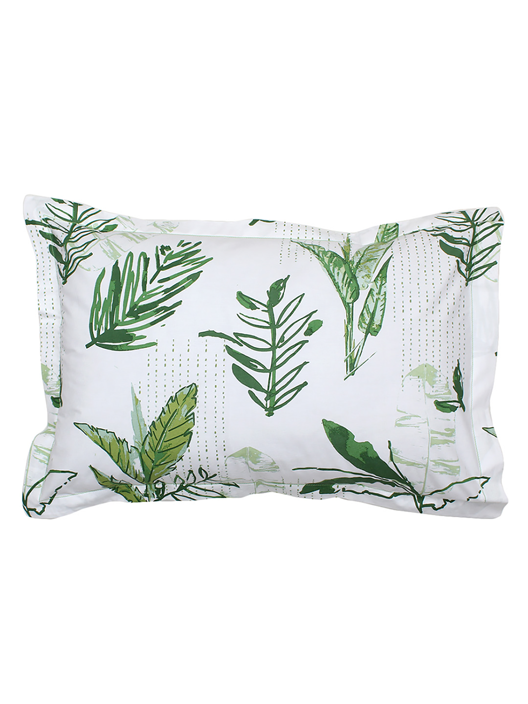 Vanam Fitted Sheet with Pillow Cover (Green)