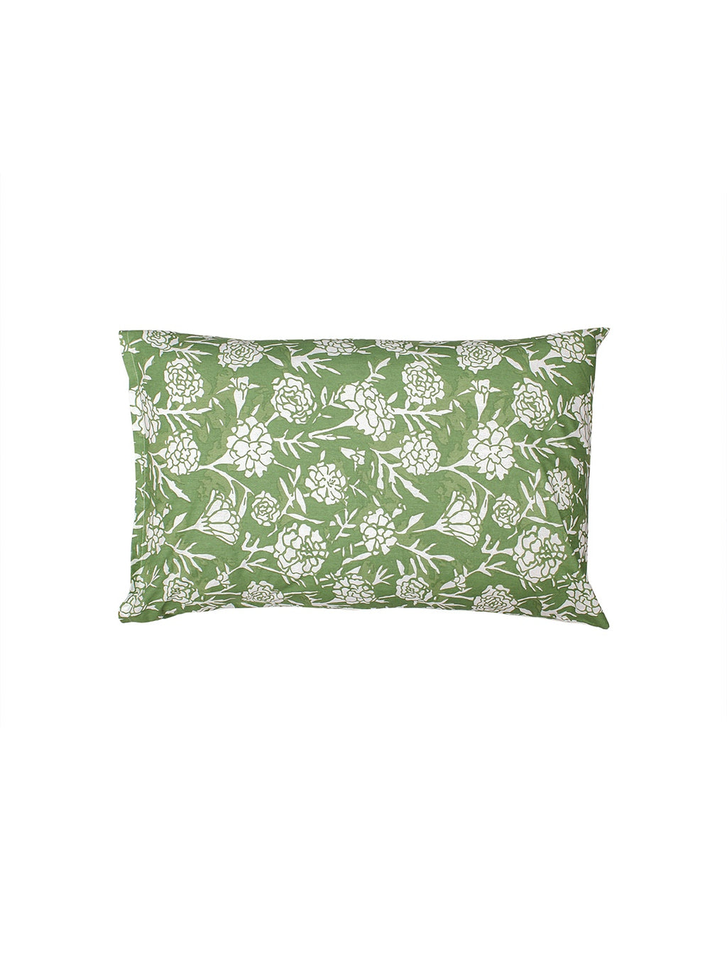 Genda Phool Pillow Cover Set (Green)
