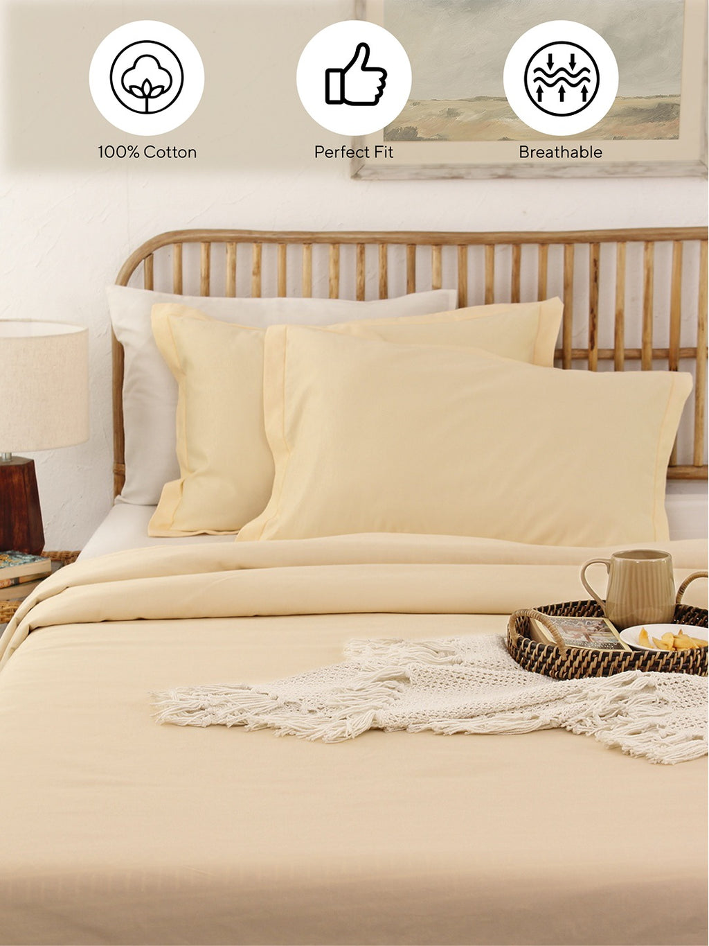 Ginger Pillow Cover Set (Beige)