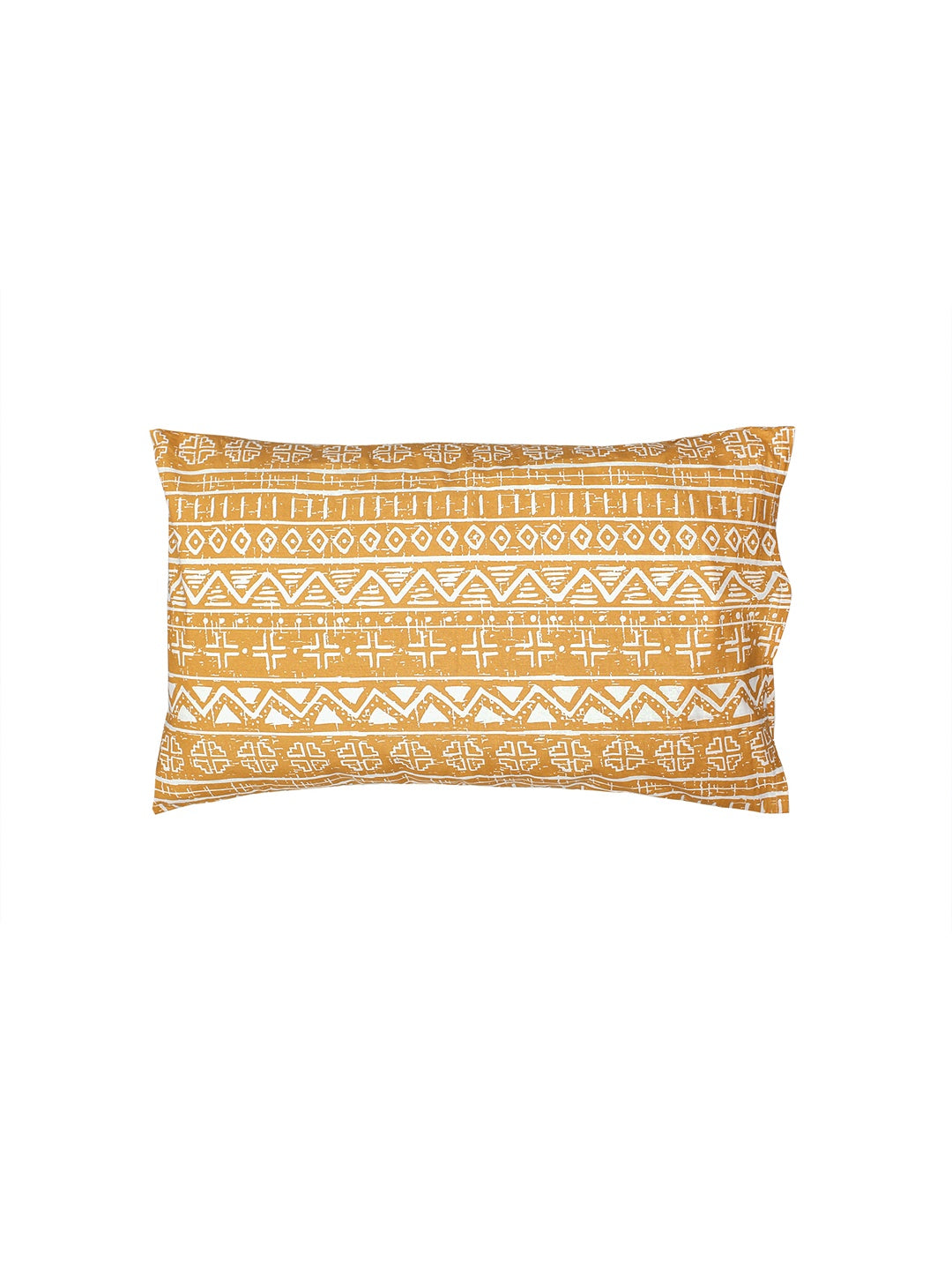 Kullu Patti Pillow Cover Set (Yellow)