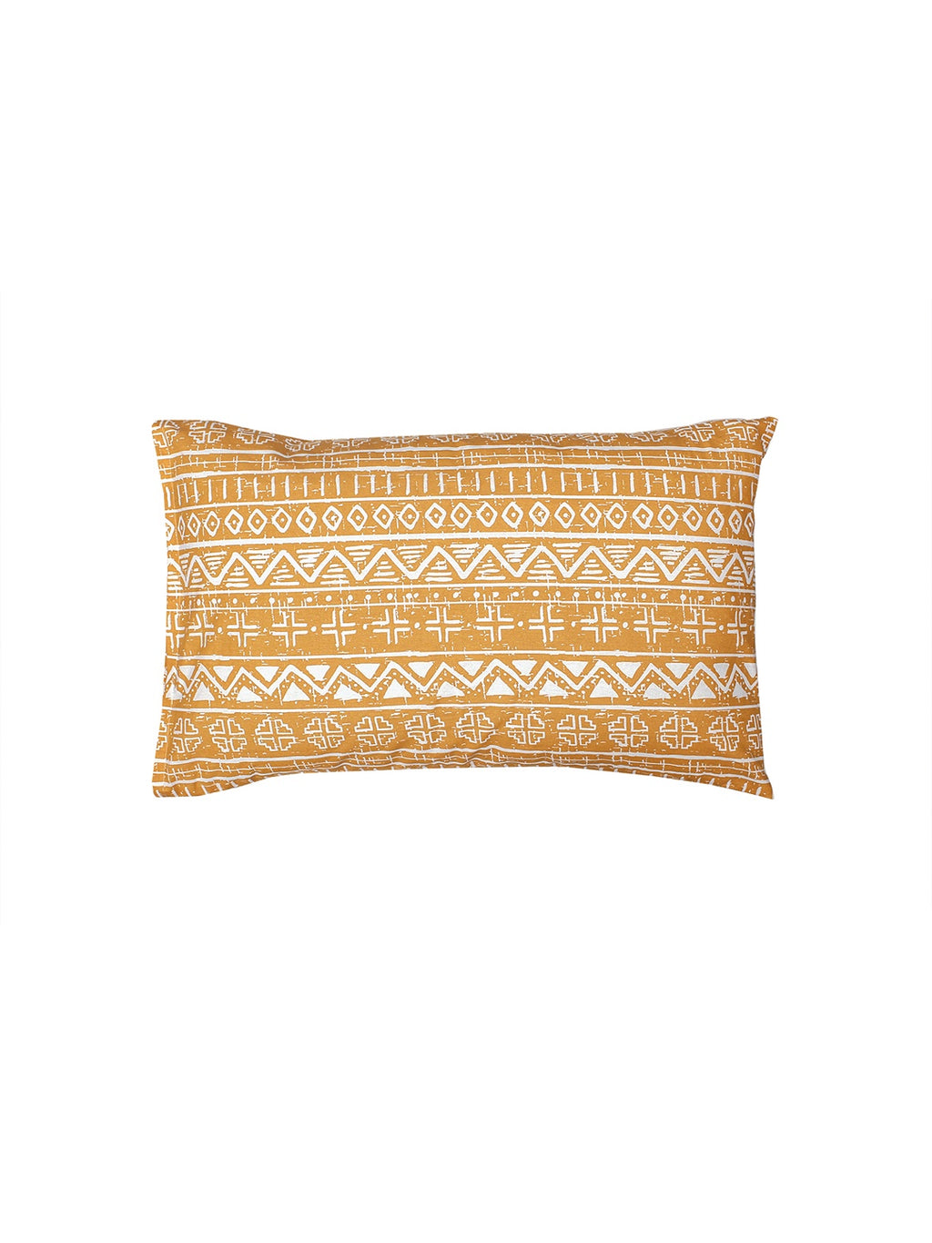 Kullu Patti Pillow Cover Set (Yellow)