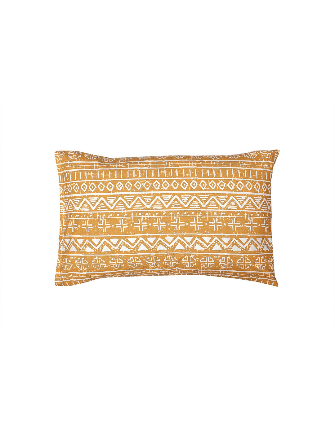 Kullu Patti Pillow Cover Set (Yellow)