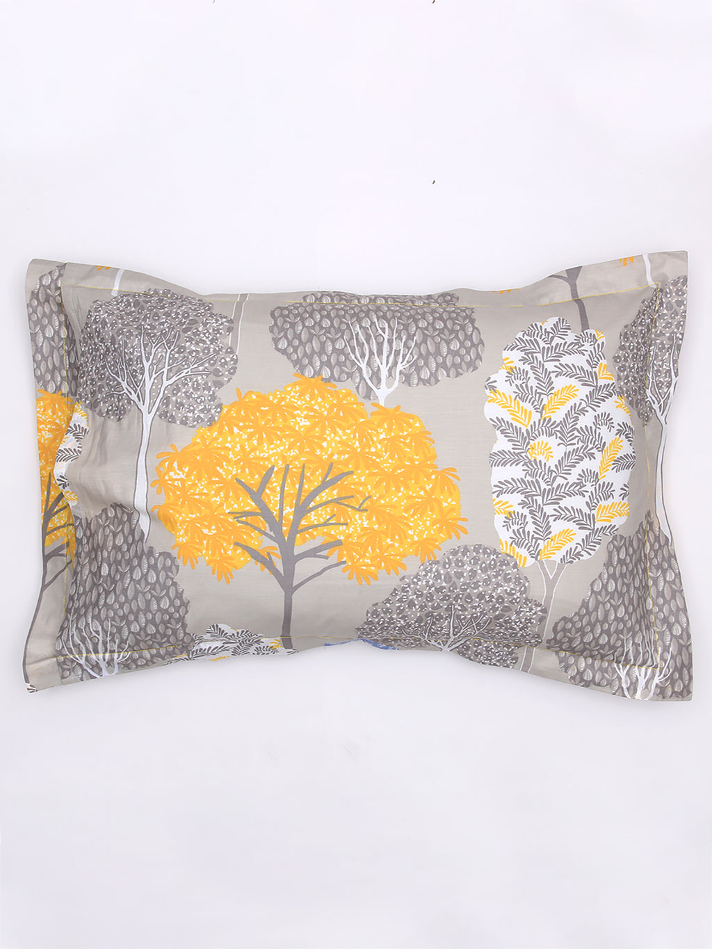 Saptaparni Pillow Cover (Yellow)