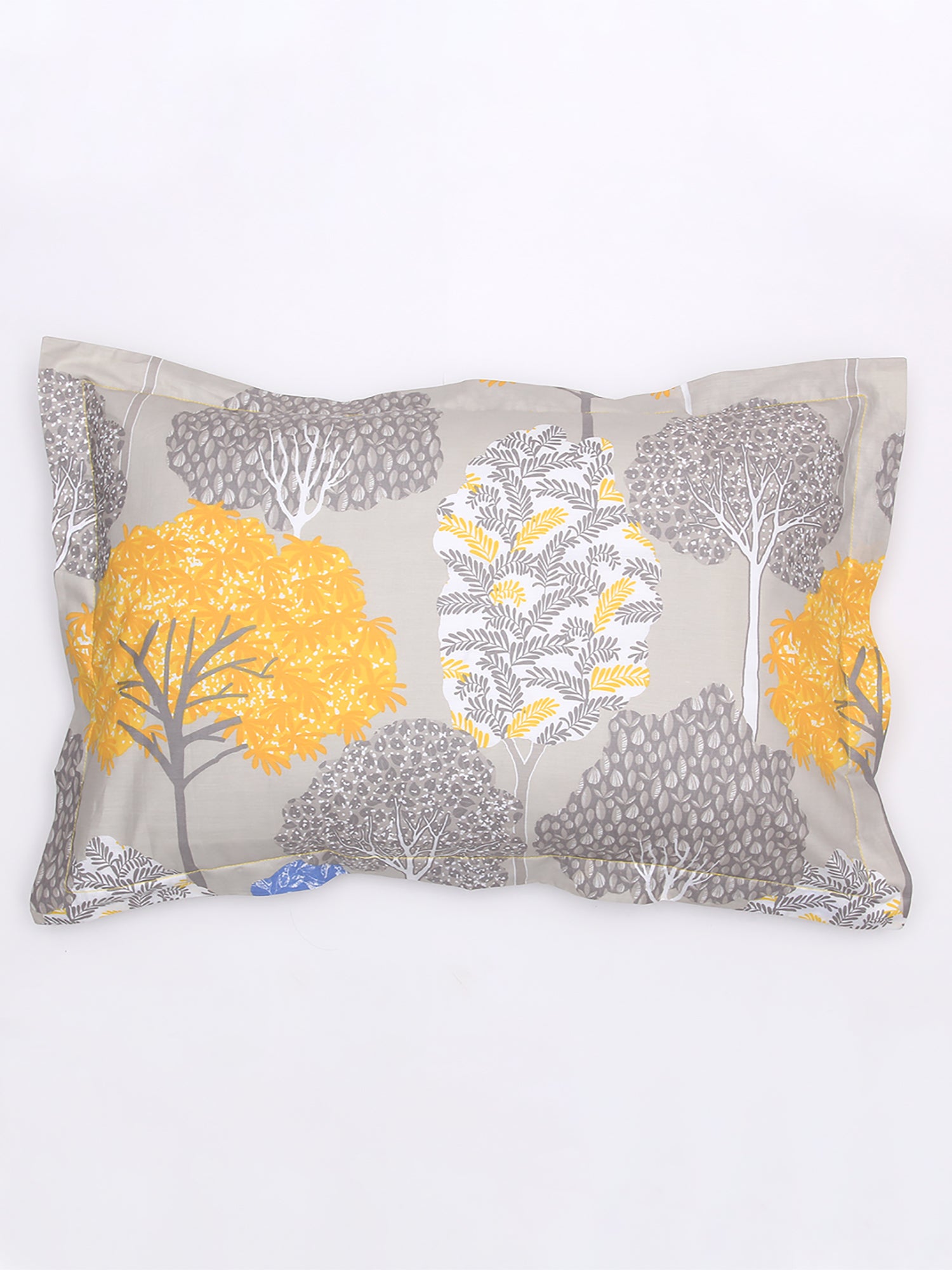 Saptaparni Pillow Cover (Yellow)