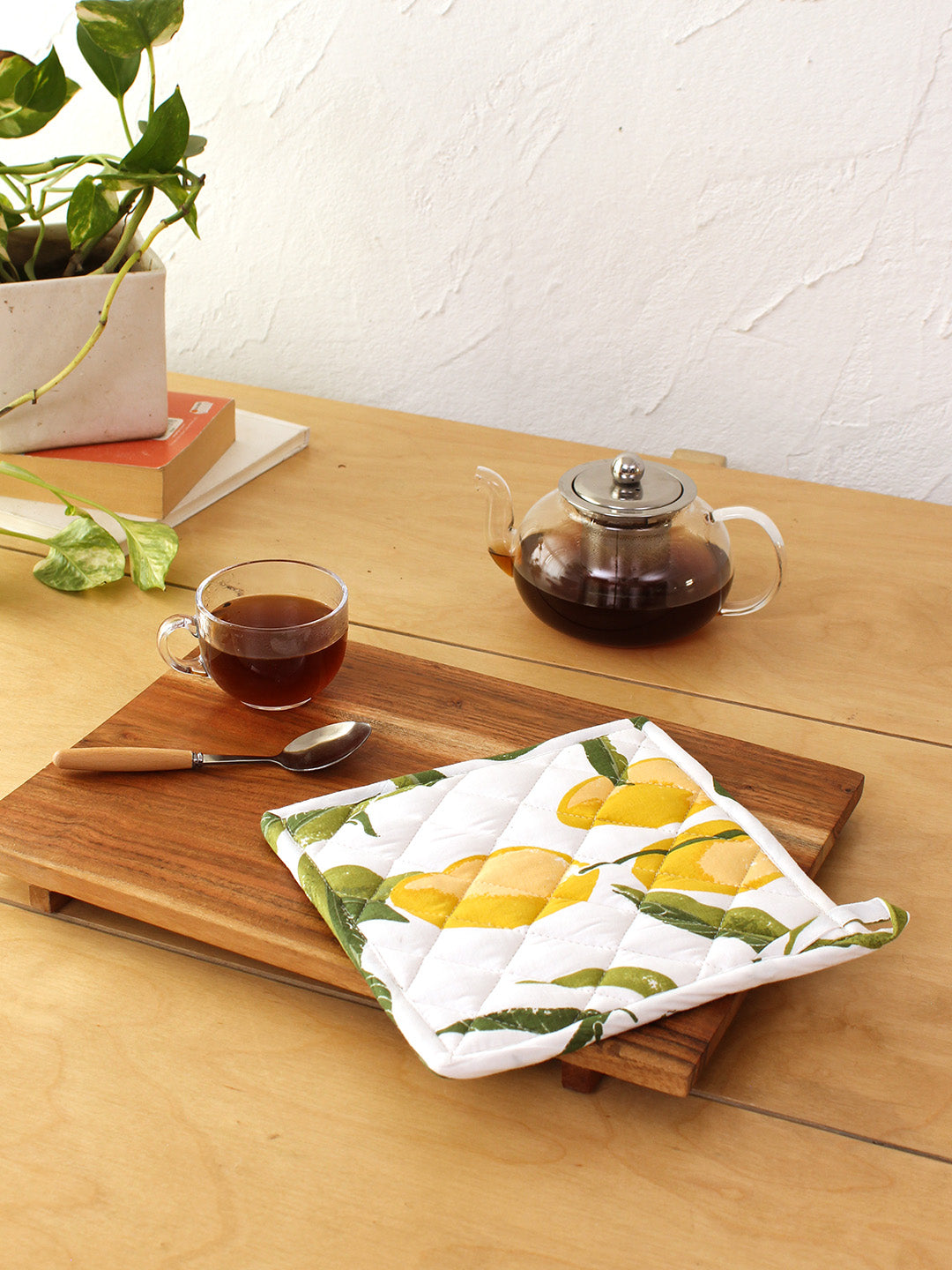 Rasaal - Set Of 2 Pot Holders (Yellow)