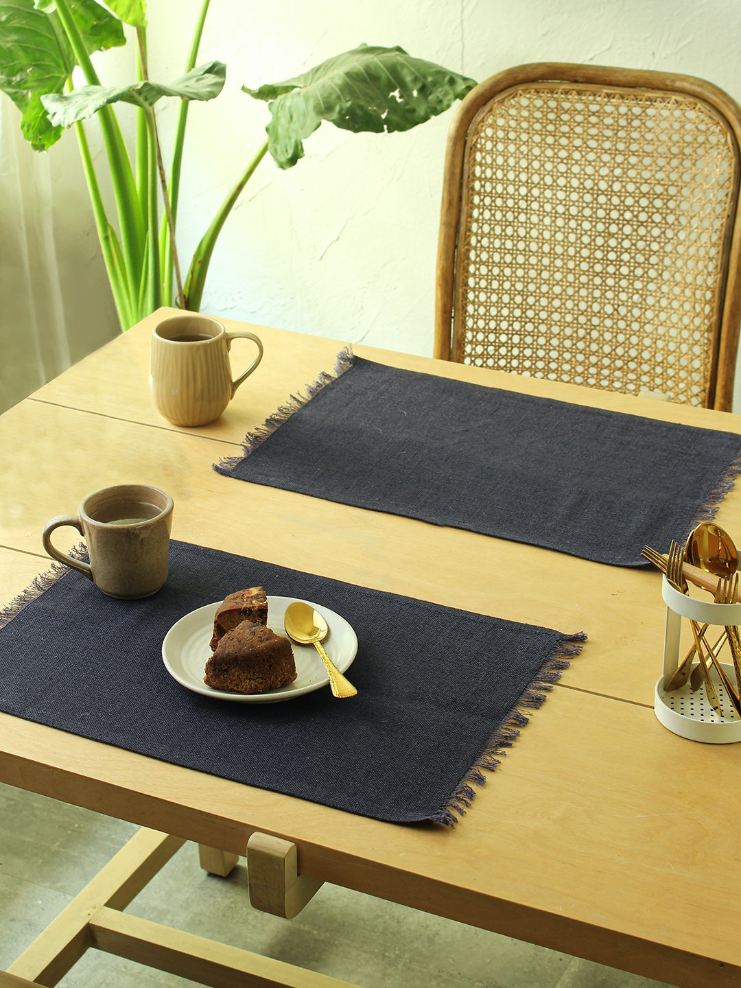 Neel Set Of 2 Placemats - (Blue)