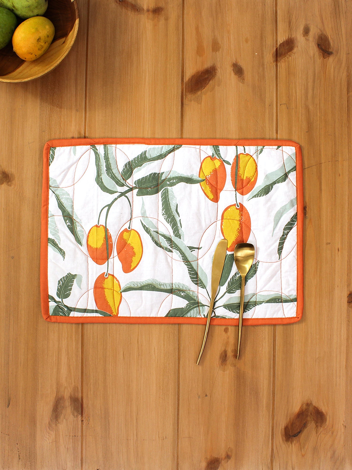 Rasaal - Set Of 2 Placemats (Rust)