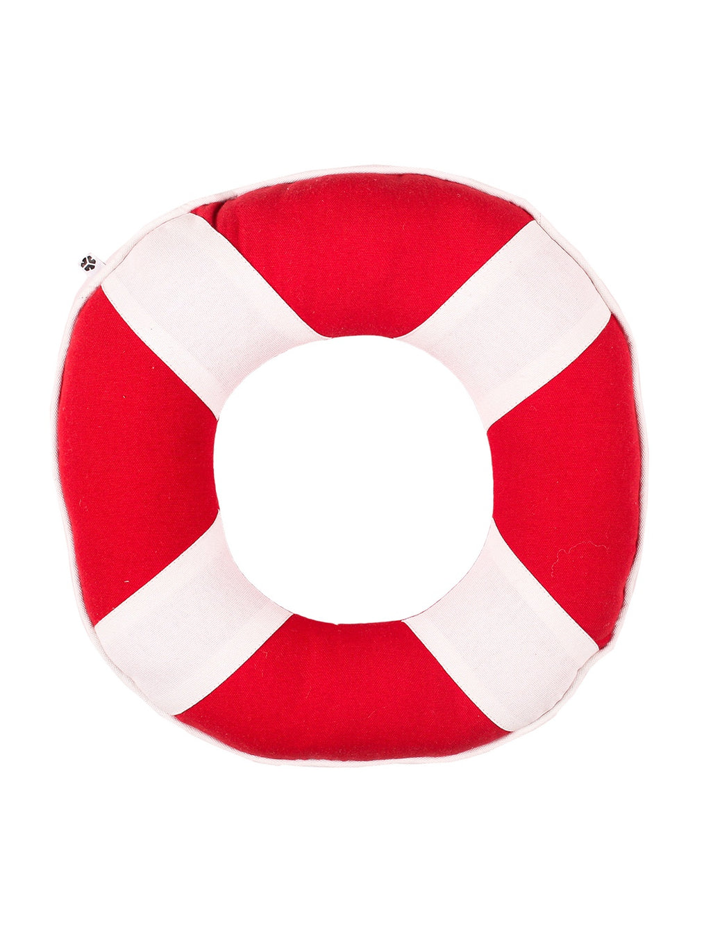 Bon Voyage Buoy Shaped Cushion (Red)