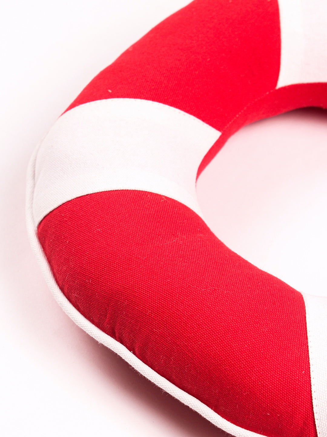 Bon Voyage Buoy Shaped Cushion (Red)