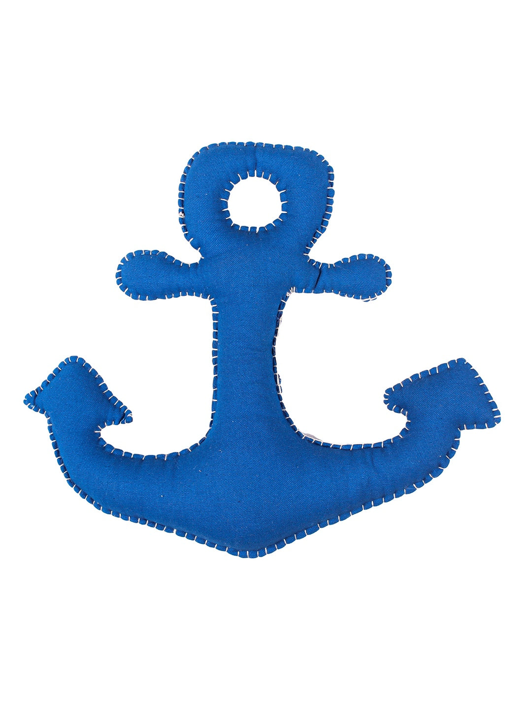 Joyful Cruise Anchor Shaped Cushion (Blue)