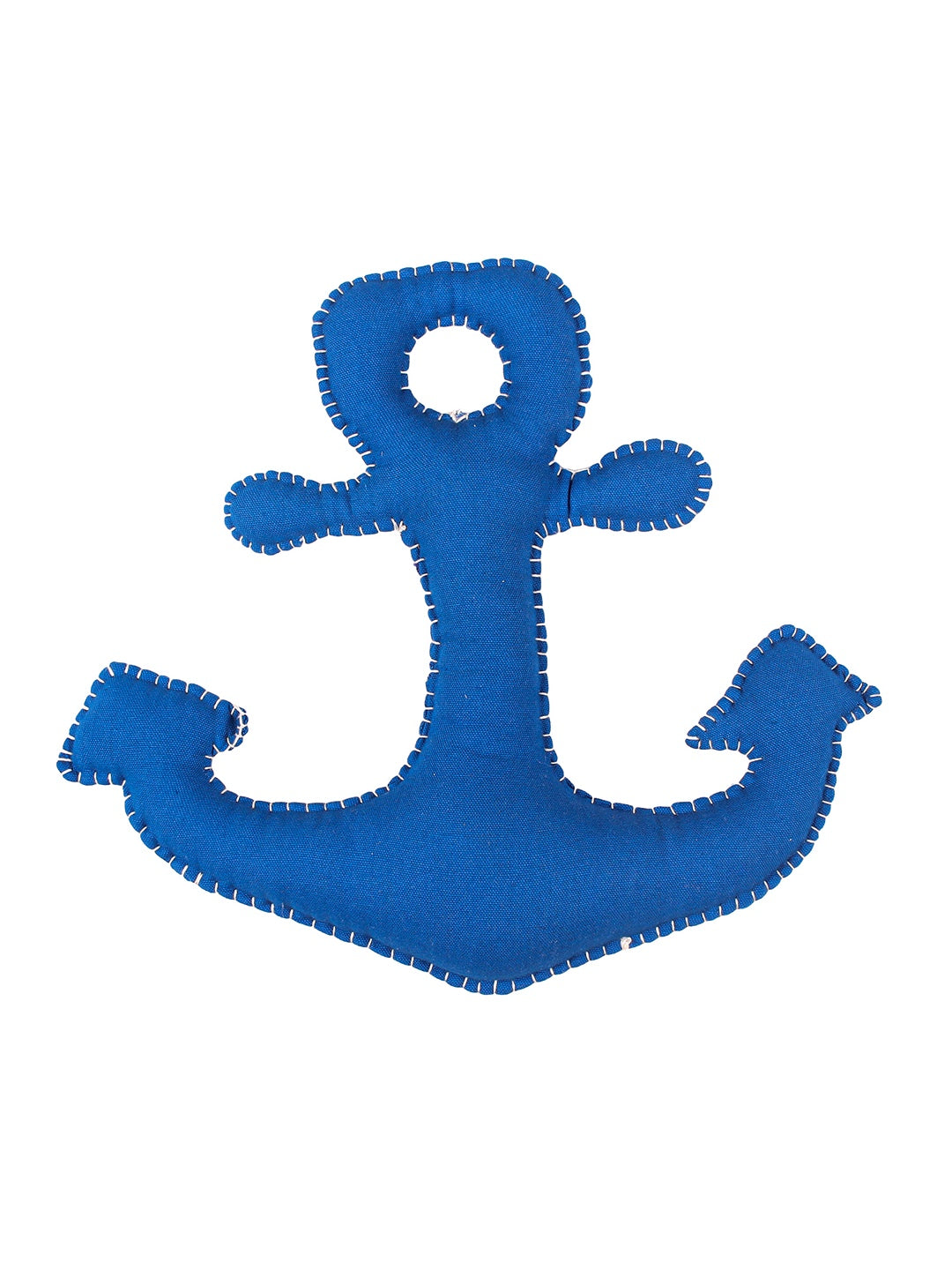 Joyful Cruise Anchor Shaped Cushion (Blue)
