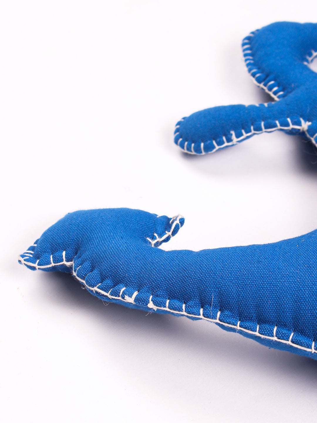 Joyful Cruise Anchor Shaped Cushion (Blue)