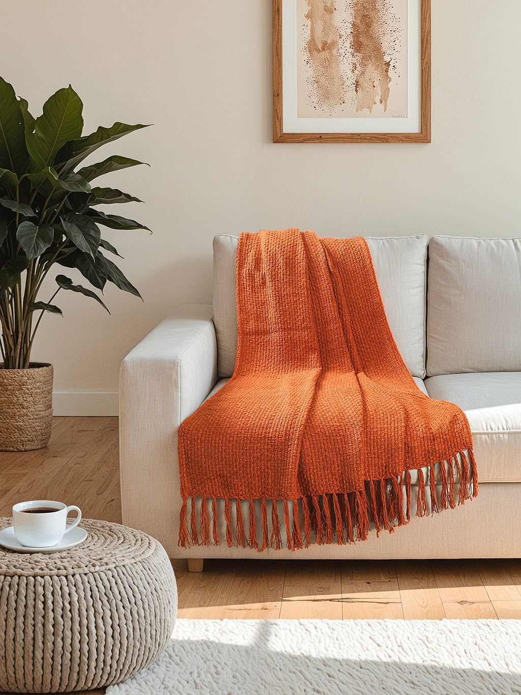 Aravalli Throw (Rust)