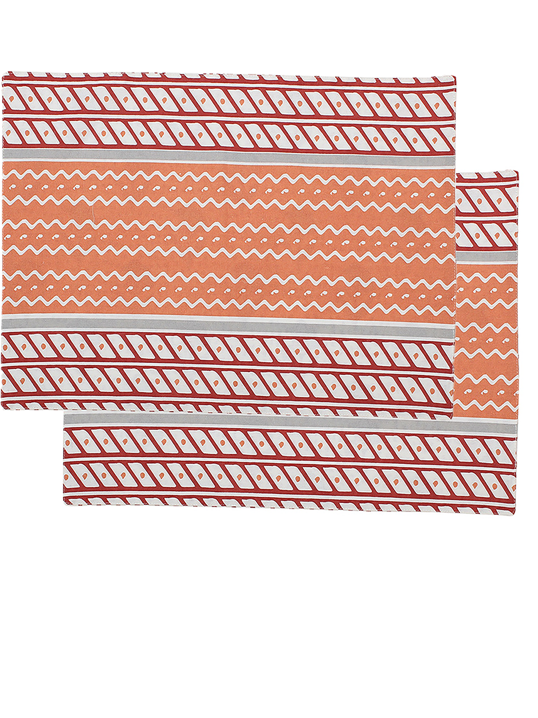 Sarovar - Set Of 2 Placemats (Red)