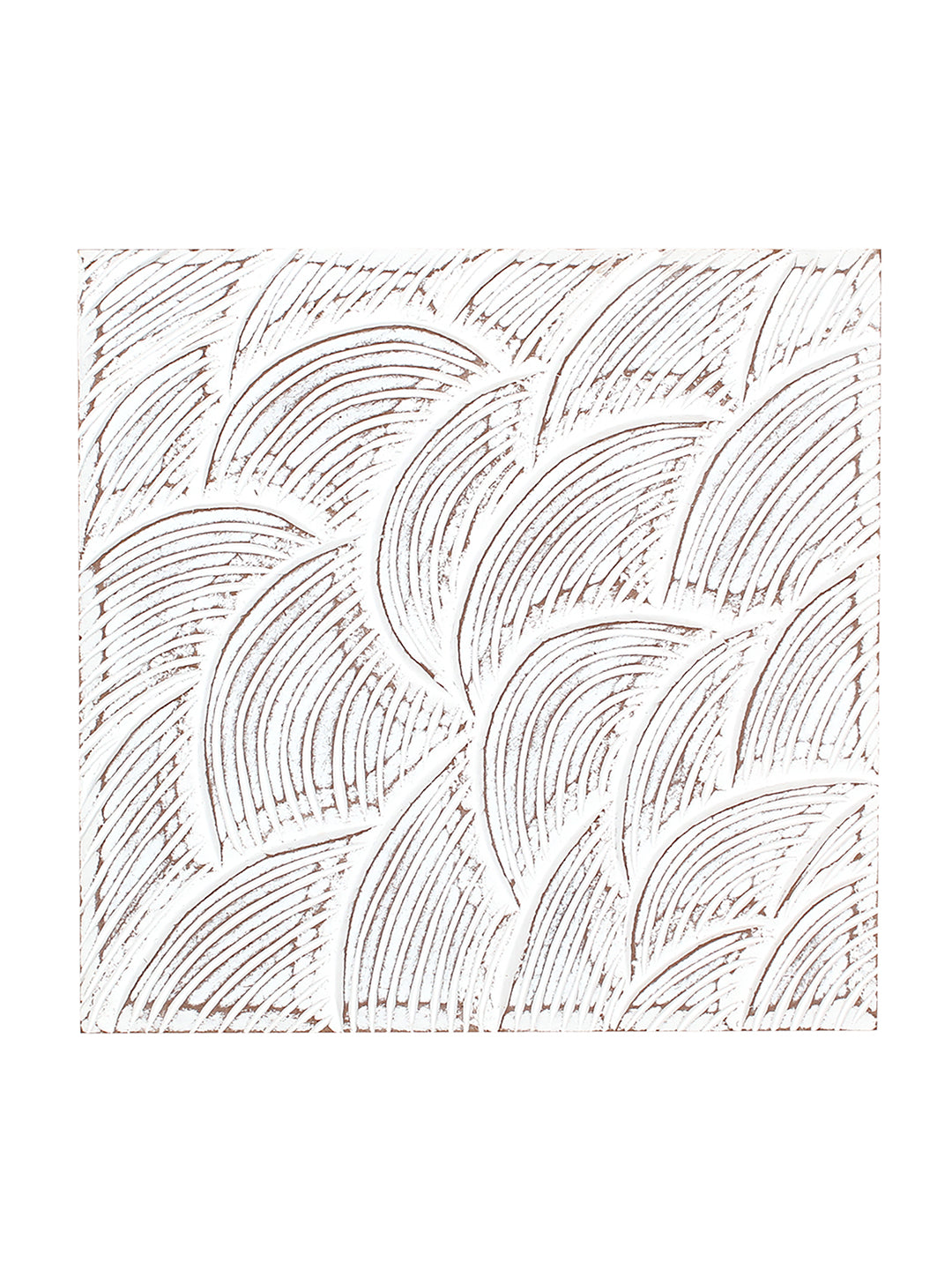 Pravah Wall Art (White & Natural)