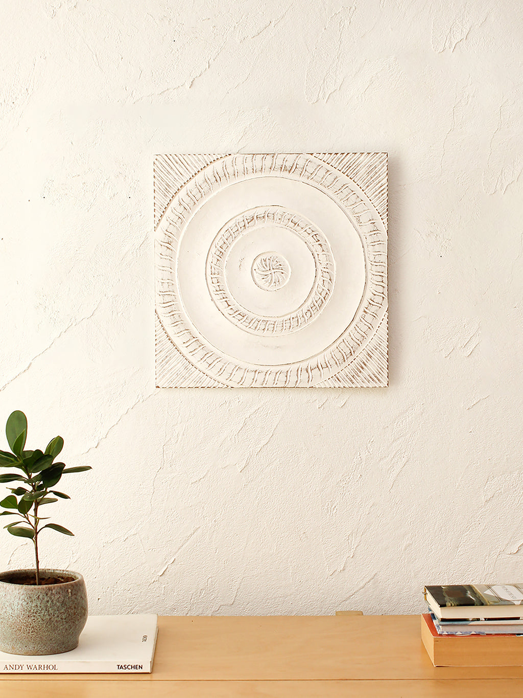 Seep Wall Art (White & Natural)