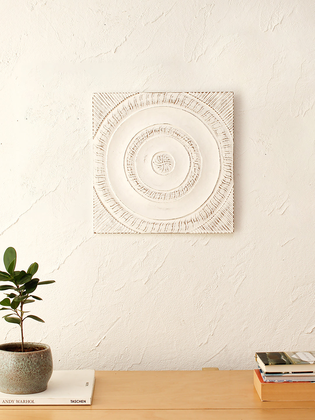 Seep Wall Art (White & Natural)