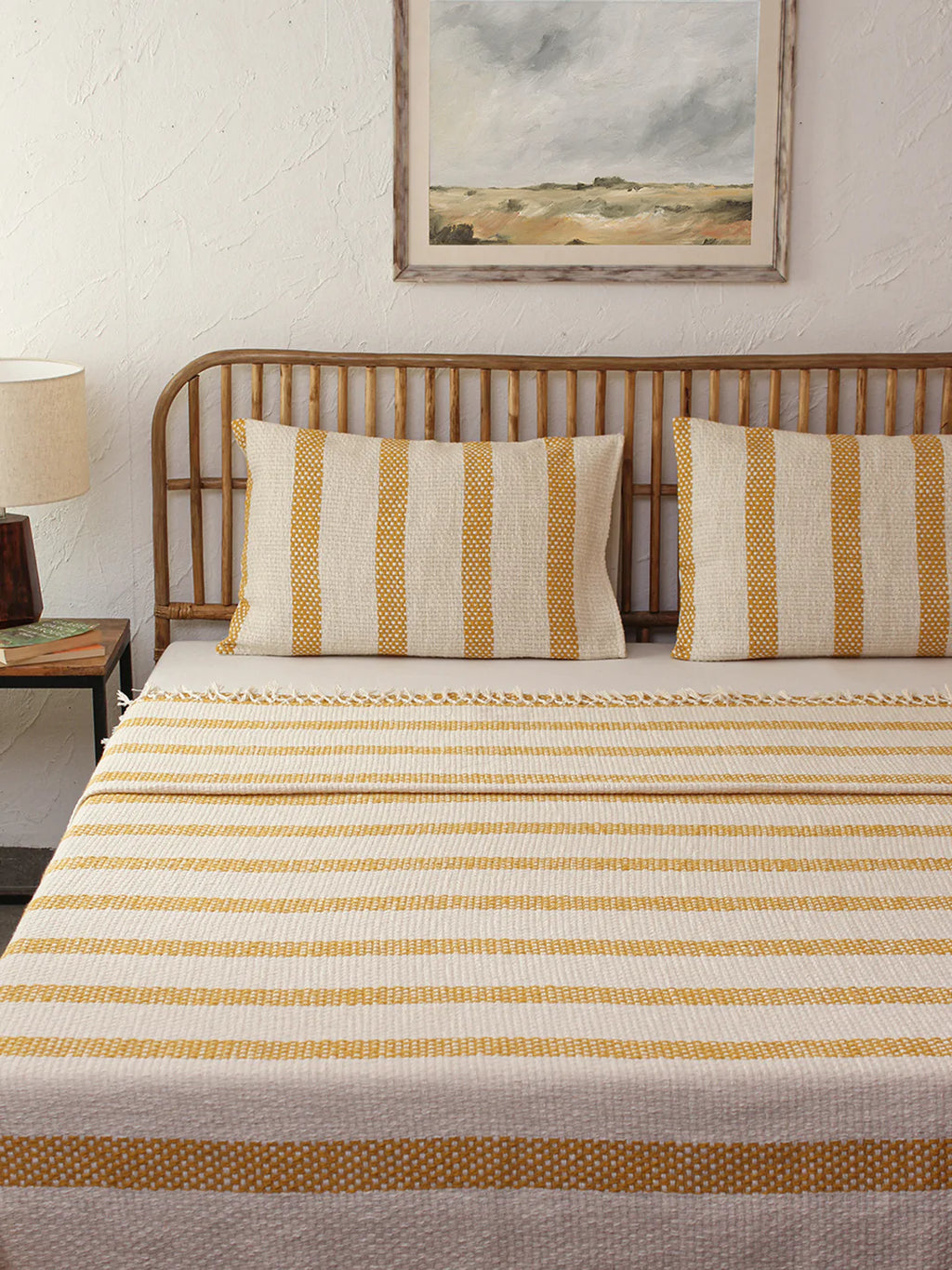 Shivalik Double Bedcover (Yellow)