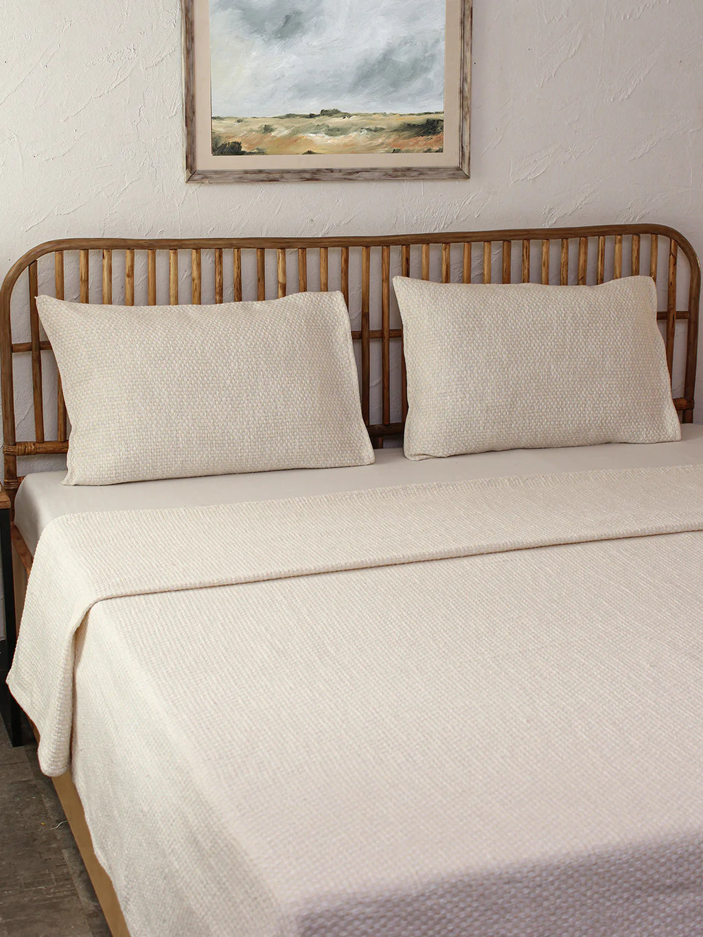 Vindhya Double Bedcover (Natural)