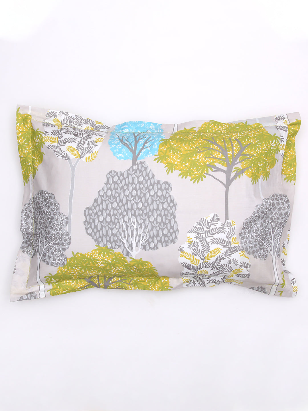 Saptaparni Green Bedsheet with Pillow Cover